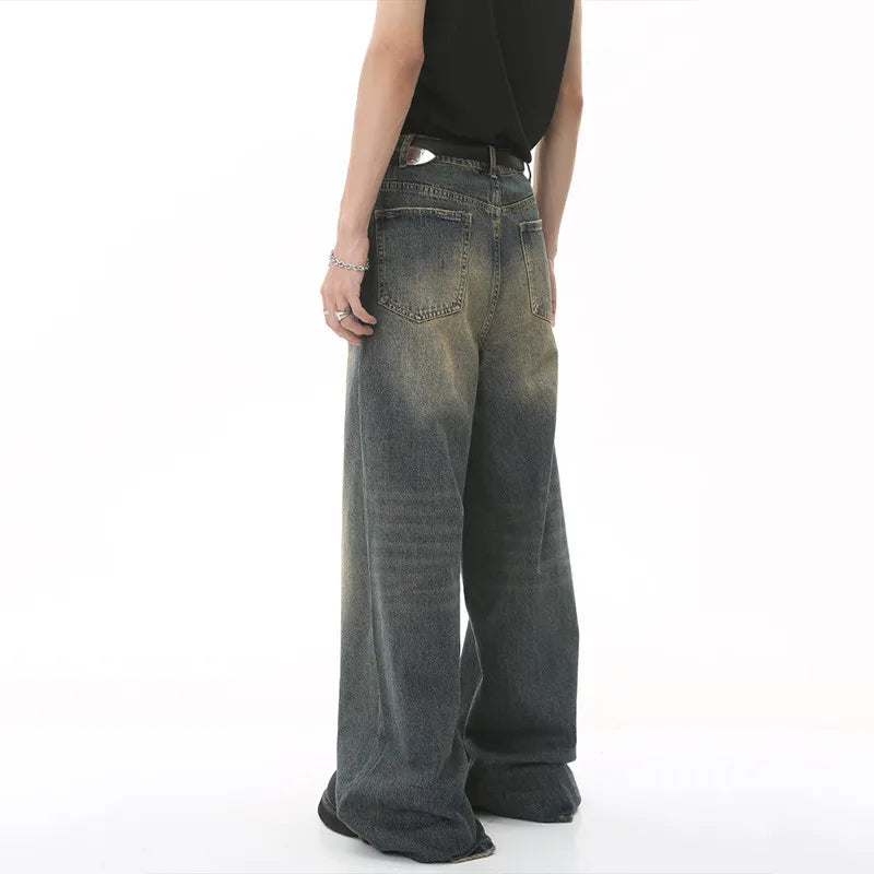 IEFB Summer Men's Denim Jeans Straight & Casual