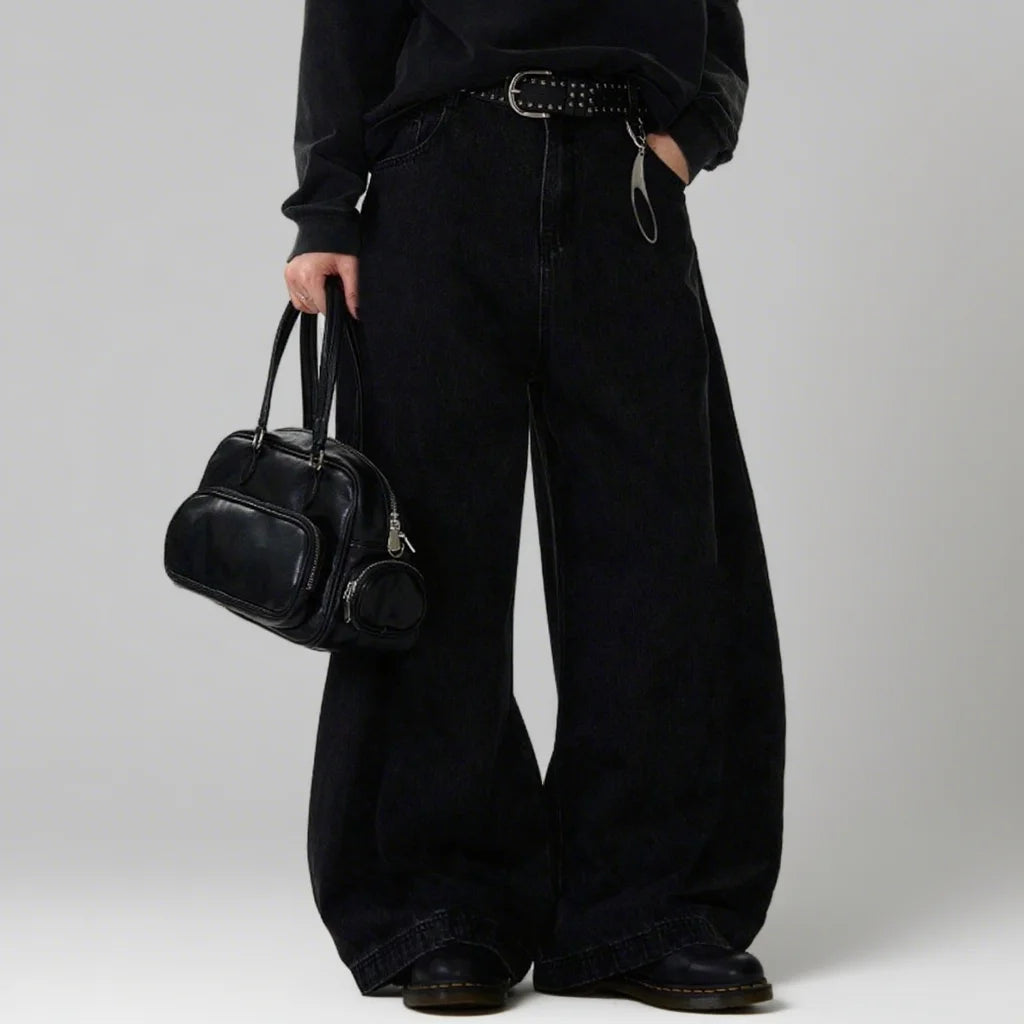 American High Street Baggy Wide Leg Jeans