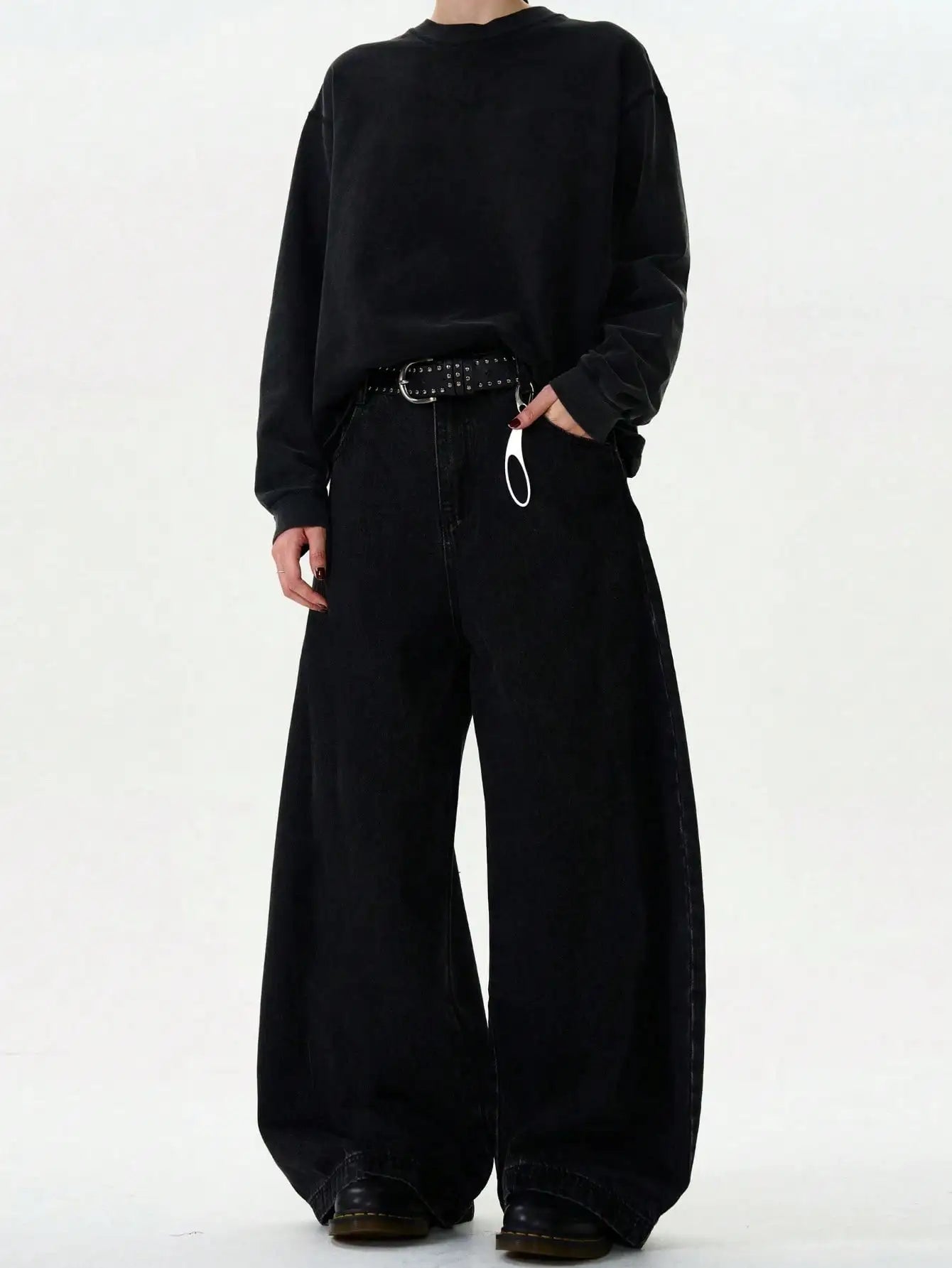 American High Street Baggy Wide Leg Jeans