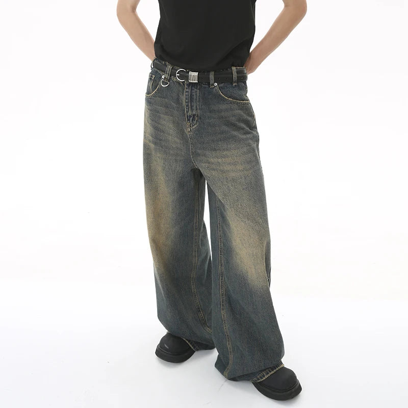 IEFB Summer Men's Denim Jeans Straight & Casual