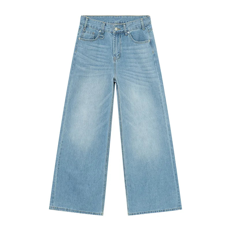 IEFB Summer Men's Denim Jeans Straight & Casual