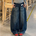 Y2K High Waist Wide Leg Denim Loose Jeans