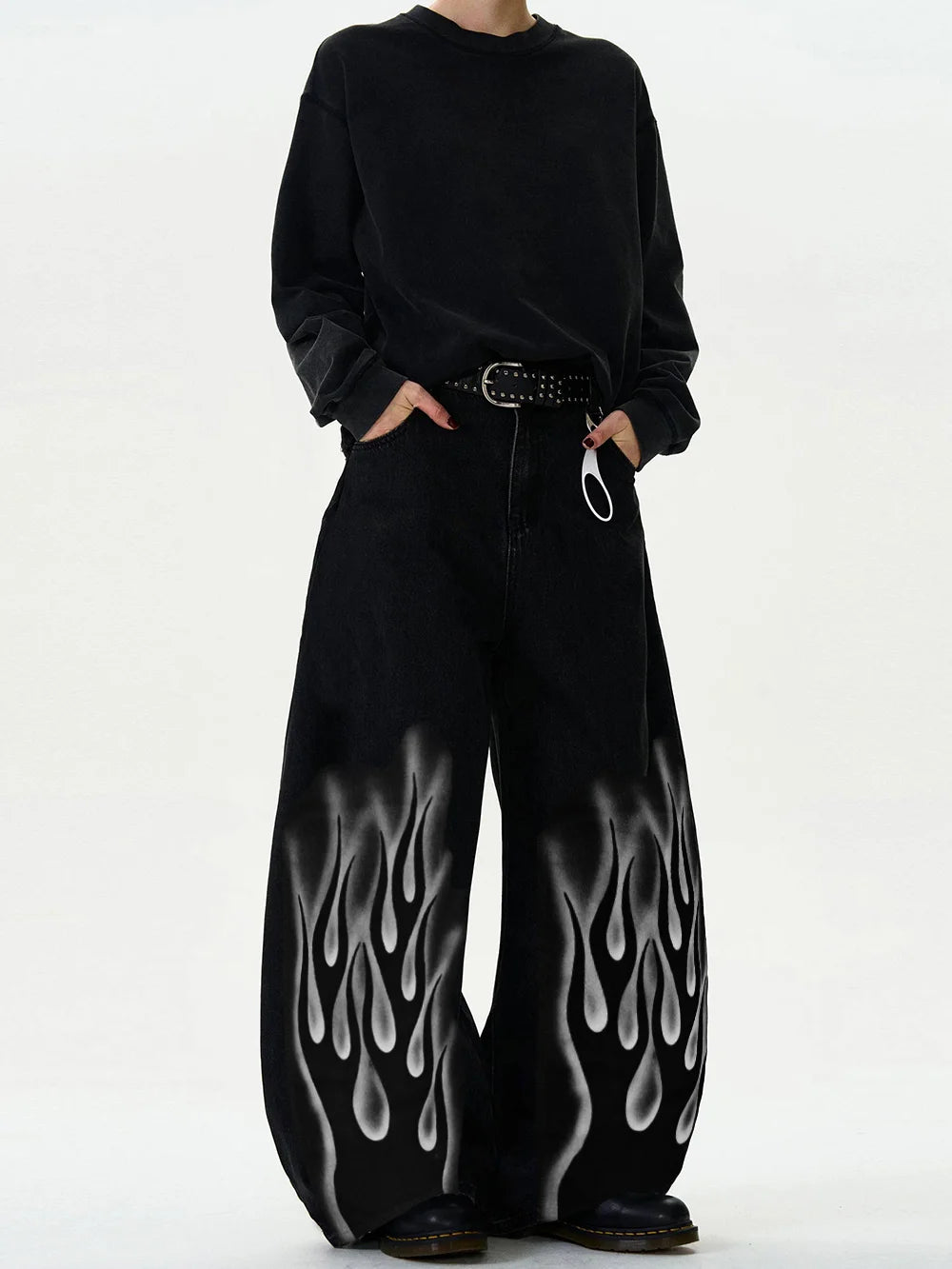 American High Street Baggy Wide Leg Jeans